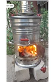 sobapark Odunlu Kömürlü Çay Semaveri Odunlu Kömürlü Semaver Tek Musluklu Semaver 3,5 Litre - 7