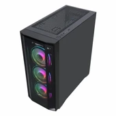 Frisby CX-500 750W 80+ Bronz USB 3.2 ARGB ATX Mid Tower Siyah Kasa thumbnail 5