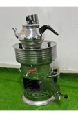 sobapark Odunlu Kömürlü Çay Semaveri Odunlu Kömürlü Semaver Tek Musluklu Semaver 7 Litre Demlik 1 Litre - 3