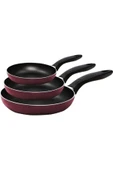 Mehtap Mor 3'lü Tava Seti 18 Cm 22 Cm 26 Cm - 1