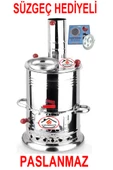 sobapark Odunlu Kömürlü Çay Semaveri Odunlu Kömürlü Semaver Tek Musluklu Semaver 3,5 Litre - 1