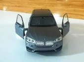 Oyuncak Metal Model Araba 1/36 Çek Bırak Füme Bmw X5 thumbnail 3
