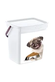 Evcil Hayvan Mama Kovası, Kapaklı Kulplu Kedi Köpek Mama Saklama Kabı Kutusu 6lt thumbnail 4