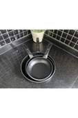 sobapark Teflon Tava Seti 16+20+24 Cm Siyah Renk Teflon Tava Seti Yanmaz Yapışmaz 3'lü Tava Seti - 2