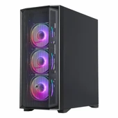 Frisby CX-500 750W 80+ Bronz USB 3.2 ARGB ATX Mid Tower Siyah Kasa thumbnail 3
