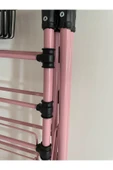 sobapark Pembe Renkli Kanatlı Kurutmalık Elbise Çamaşır Kurutmalığı Kalın Borulu Çamaşır Teli - 4