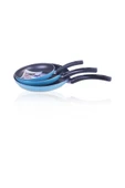 Mehtap 3'lü Tava Seti 18+22+26 cm - 1