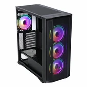 Frisby CX-500 750W 80+ Bronz USB 3.2 ARGB ATX Mid Tower Siyah Kasa thumbnail 4