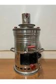 sobapark Odunlu Kömürlü Çay Semaveri Odunlu Kömürlü Semaver Tek Musluklu Semaver 3,5 Litre - 4