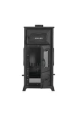sobapark Süsler 3 Tarafı Camlı Geniş Camlı Uyuyan Döküm Kuzine Fırınlı Şömine Soba Döküm Soba Odun Sobası - 4