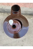 sobapark Emaye Yuvarlak Kovalı Uyuyan Soba Odun Kömür Sobası Yükseklik 60 Cm Çap 30 Cm - 6