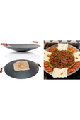 sobapark KALIN HAKİKİ Kavurma Sacı Et Sacı Wok Tava Yufka Bazlama Sacı Et Saç Kavurma Tavası Kara Sac - 2