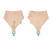 Babyjem Emzik Askılı Müslin Önlük Somon thumbnail 3