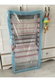 sobapark Pembe Renkli Kanatlı Kurutmalık Elbise Çamaşır Kurutmalığı Kalın Borulu Çamaşır Teli - 7