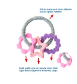 Babyjem Silikon Halka Diş Kaşıyıcı Pembe thumbnail 3