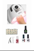 SUN X26 UV MAKİNA,KemikTips,Mxbon,TipsMakası,RubberBase,NonAcid,SuperShine SET - 1