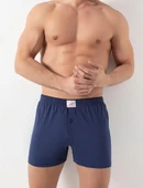 6 Adet Donex Erkek Pamuklu Düz Renk Penye Boxer 2303 thumbnail 3