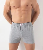 6 Adet Donex Erkek Pamuklu Düz Renk Penye Boxer 2303 thumbnail 2