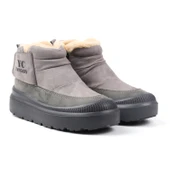 Kadın Füme Günlük Kürklü Bot - Kalın Tabanlı, Fermuarlı - 2