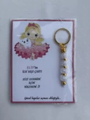 72 Adet Beyaz Renk İsme Özel İlk Dişim Çıktı Diş Partisi Diş Buğdayı Hatırası Hediyelik Anahtarlık - 4