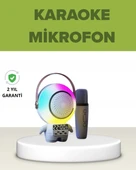 Astronot Tasarımlı Bluetooth Speaker ve Kablosuz Mikrofon Karaoke Seti thumbnail 1