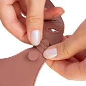 Babyjem Mini Silikon Önlük Mocha - 5