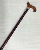 Rahat Tutuşlu Kahverengi Ahşap Baston - 1