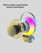 Kablosuz Mikrofonlu Astronot Tasarım Bluetooth Speaker Karaoke - 5