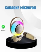 Renkli Işıklı Astronot Mini Bluetooth Speaker ve Karaoke Mikrofon thumbnail 1