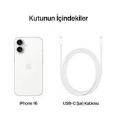 IPHONE 16 128 GB BEYAZ (APPLE TÜRKİYE GARANTİLİ) - 5