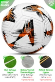 Profesyonel Futbol Topu 2025 Avrupa Pompalı Sert Zemin Halı Saha Futbol Topu No5 Turuncu 525 thumbnail 5