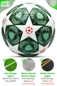 Profesyonel Futbol Topu 2025 Şampiyonlar Ligi Pompalı Sert Zemin Halı Saha Futbol Topu No5 Yeşil 555 thumbnail 5