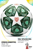 Profesyonel Futbol Topu 2025 Şampiyonlar Ligi Pompalı Sert Zemin Halı Saha Futbol Topu No5 Yeşil 555 thumbnail 2