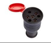 Trifaze Kauçuklu Kablo Bahçe Dış Mekan Korunaklı Su Geçirmez Siyah Kapaklı Dişi Fiş - 1