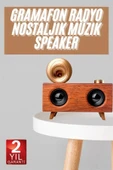 Gramafon Nostaljik Radyo Yüksek Ses Kalitesi USB TF Kart Aux thumbnail 2