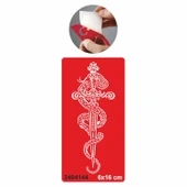 Kılıç Dragon Yılan Tattoo Geçici Dövme Şablonları Kına Kalıpları thumbnail 1