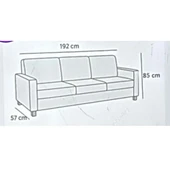 Altın Kelebek Jakarlı Streç Kaplama Maxi Takım Koltuk Örtüsü (3+3+1+1)-Antrasit - 2