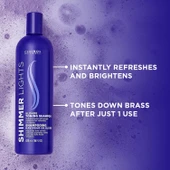 Clairol Shimmer Lights Sarı Saçlar İçin Tonlayıcı Mor Şampuan 473ML - 2