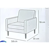 Altın Kelebek Jakarlı Streç Kaplama Maxi Takım Koltuk Örtüsü (3+3+1+1)-Antrasit - 3