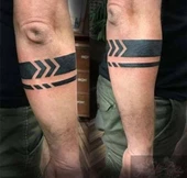 Kol Şerit Bant Çiftli  Tattoo Geçici Dövme Şablonları Kına Kalıpları thumbnail 2