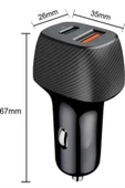 Araç İçi Hızlı Şarj Soketi 38W Oto Çakmaklık Type-C Araba Çakmaklık thumbnail 4