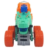 Sürtmeli Dinazor Araçlar - Sesli ve Işıklı - D500-19 - Turkuaz thumbnail 3