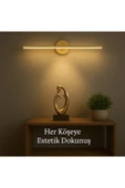 luxshome Gold Kasa Banyo Duvar Ayna Tablo Resim Aydınlatması Flüt Aplik Kuğu Aplik Led Aplik Elektrikli thumbnail 4