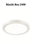 Viesteknoloji Büyük Boy 24w Aydınlatma Tavan Glop Tavan Armatürü Balkon Banyo Lambası Led 6500k Beyaz thumbnail 6