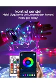 Voxify Tv Arkası 10 Metre Bluetooth Telefon Kontrollü Smart Ambiance Sese Duyarlı Kumandalı Şerit Led Işık thumbnail 3