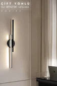 luxshome Çift Yön Kablosuz Pilli Yapışkanlı Salon Tablo Duvar Resim Televizyon Kenarı Aplik Duvar Aydınlatma - 1