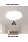 luxshome RADAR HAREKET SENSÖRLÜ TAMAMEN LEDLİ 20W GÜÇLÜ IŞIK YENİ NESİL LED ARMATÜR PANEL thumbnail 2