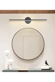 luxshome Modern Kablosuz Tak Çalıştır Ledli Pilli Aplik Banyo Tablo Ayna Duvar Aydınlatma Siyah Pil Dahildir thumbnail 3
