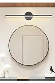 luxshome Mat Siyah Kasa Banyo Duvar Ayna Tablo Resim Aydınlatması Flüt Aplik Kuğu Aplik Elektrikli Beyaz Işık - 2