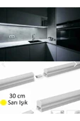 Voxify Mutfak Dolap Banyo Tezgah Altı Aydınlatması Raf Aydınlatması 30cm Led Anahtarlı Set Sarı Işık thumbnail 1